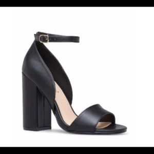 Heeled dress sandals, ShoeDazzle Sz 8